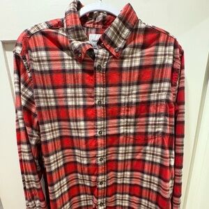 Goodfellow & Co Men's Red and Black Plaid Shirt